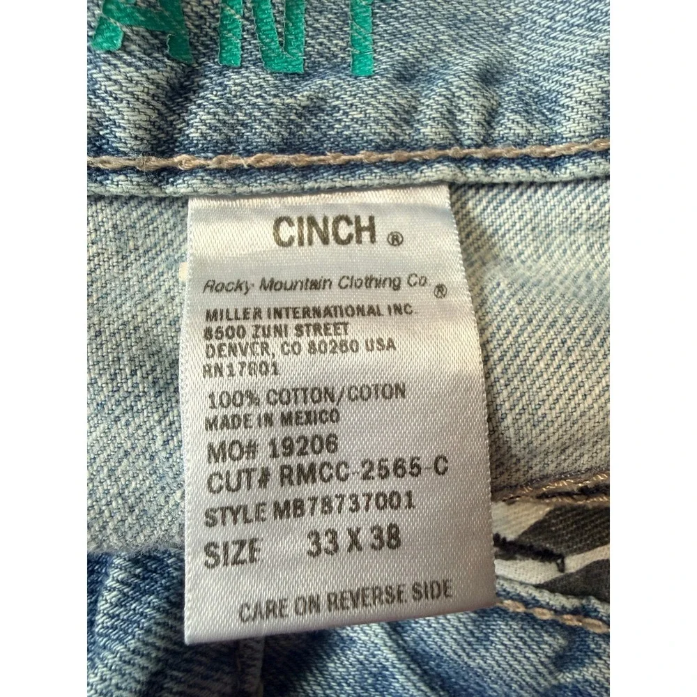 CINCH Grant - Men's Relaxed Straight Leg Western Denim Jeans MB78737001 - 33x38